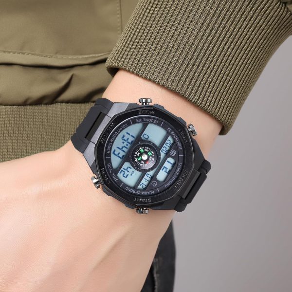 FANMIS Unisex Pedometer Watches Military Multifunctional 50M Waterproof Digital Outdoor Sports Watch - Image 10