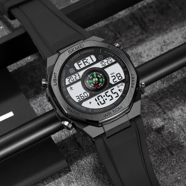 FANMIS Unisex Pedometer Watches Military Multifunctional 50M Waterproof Digital Outdoor Sports Watch - Image 11