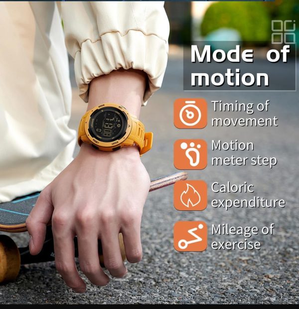 FANMIS Unisex Pedometer Watches Military Multifunctional 50M Waterproof Digital Outdoor Sports Watch - Image 17