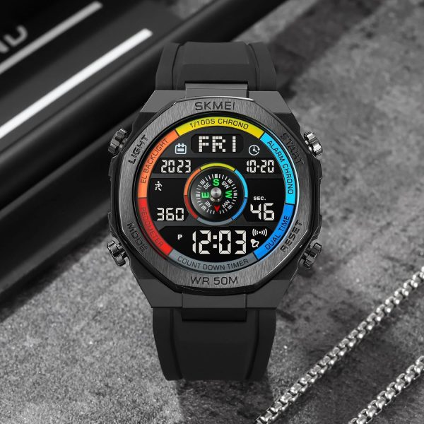 FANMIS Unisex Pedometer Watches Military Multifunctional 50M Waterproof Digital Outdoor Sports Watch - Image 22