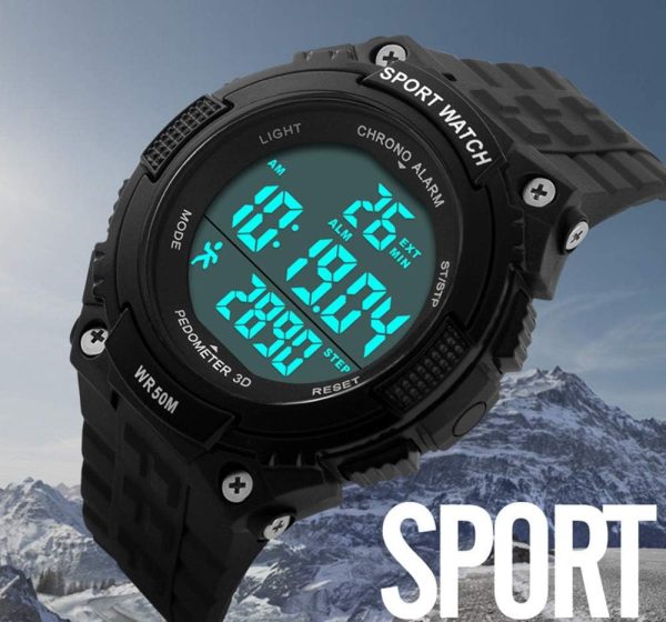 FANMIS Unisex Pedometer Watches Military Multifunctional 50M Waterproof Digital Outdoor Sports Watch - Image 27