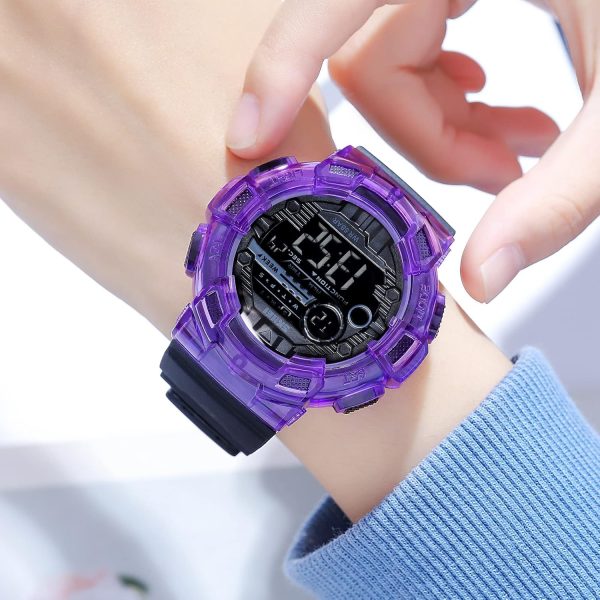 FANMIS Mens Digital LED Sports Watch Military Multifunction Dual Time Alarm Countdown Stopwatch 12H/24H Time Backlight 164FT 50M Waterproof Calendar Month Day Date Watch - Image 29