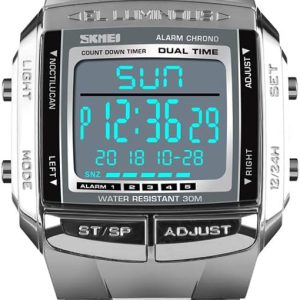 FANMIS Unisex Luxury Digital Watches Multifunctional Stopwatch Countdown Alarm Backlight Water Resistant Watch