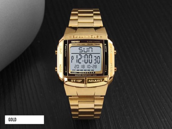 FANMIS Unisex Luxury Digital Watches Multifunctional Stopwatch Countdown Alarm Backlight Water Resistant Watch - Image 12